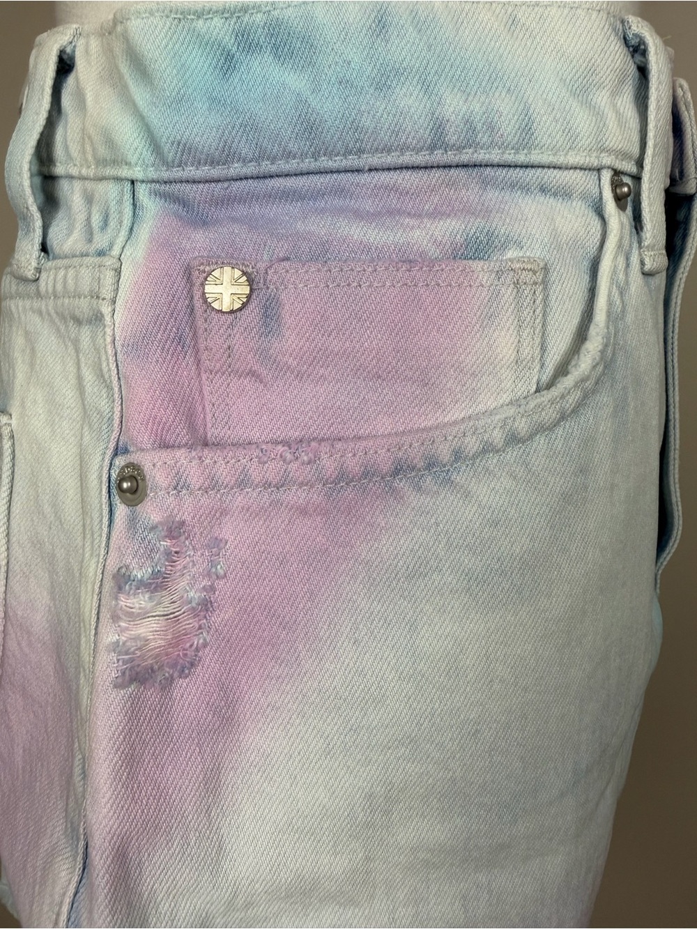 Hudson Jeans The Viper Tie Dye Mini Skirt Size:  30 - Picture 6 of 15
